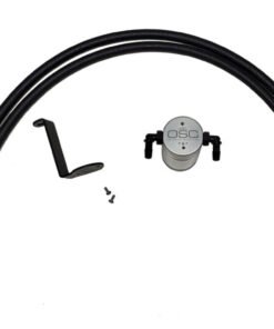 J&L 05-12 Nissan Pathfinder 4.0L Passenger Side Oil Separator 3.0 - Clear Anodized