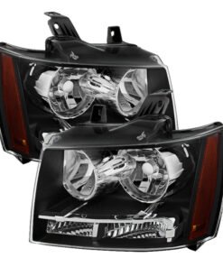 Xtune Chevy Suburban 1500/2500 07-14 Crystal Headlights Black HD-JH-CSUB07-AM-BK