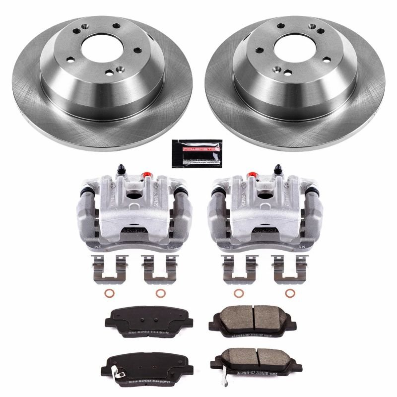 Power Stop 10-12 Hyundai Santa Fe Autospecialty Kit w/ Calipers - Rear