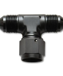Vibrant -10AN Tee Fitting with Female -10AN Swivel On Side
