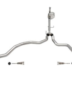 Corsa 2021-2022 Ford F-150 SuperCab/6.5in Bed 5.0L V8 Xtreme Cat-Back Dual Rear Exit-Polished
