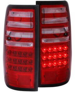 ANZO 1991-1997 Toyota Land Cruiser Fj LED Taillights Red/Clear