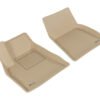 3D MAXpider 2012-2014 Tesla Model S Kagu 1st Row Floormat - Tan