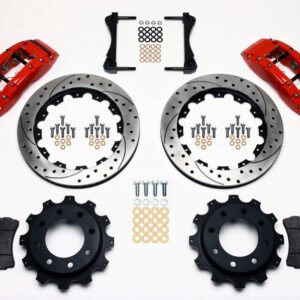 Wilwood TC6R Rear Kit 16.00in Drilled Red 1999-2010 GM Trk 2500 HD 4.84 Cntr