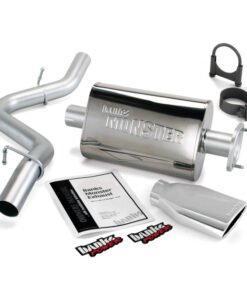 Banks Power 91-95 Jeep 4.0L Wrangler Monster Exhaust System - SS Single Exhaust w/ Chrome Tip