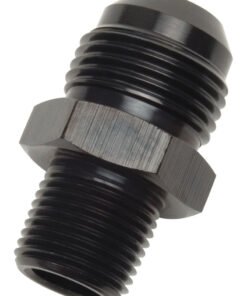 Russell Performance -4 AN to 1/4in NPT Straight Flare to Pipe (Black)