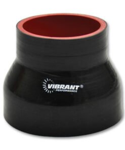 Vibrant 4 Ply Reducer Couper 3in ID x 3.75in ID x 3in Long - Black
