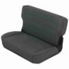 Smittybilt Fold & Tumble Rear Seat for 1976-1995 Jeep CJ5/ CJ7/ CJ8 Scrambler/ Wrangler YJ - Black Denim