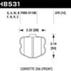 Hawk 06-13 Chevrolet Corvette Z06 DTC-30 Race Front Brake Pads