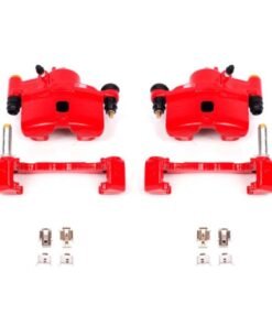Power Stop 90-00 Honda Civic Front Red Calipers w/Brackets - Pair