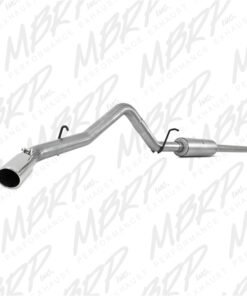 MBRP 14 Chevy/GMC 1500 Silverado/Sierra 4.3L V6/5.3L V8 Single Side Exit AL 3in Cat Back Exhaust