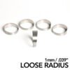 Ticon Industries 1.50in 45 Degree 2.2D/3.3in CLR Loose Radius 1mm Wall Titanium Pie Cuts - 5pk