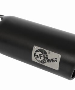 aFe MACHForce XP Cat-Back SS-304 5in Interooled Exhaust Tip 5in In x 6in Outx16inL Bolt-On Right Blk