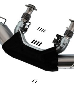 Borla 2020 Chevrolet Corvette C8 6.2L ATAK 3in Exhaust System Dual Round Angle Cut Carbon Fiber Tips