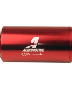 Aeromotive In-Line Filter - (AN-10) 10 Micron Microglass Element Red Anodize Finish