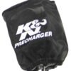 K&N Precharger Air Filter Wrap Black 4in Height 3.5in Inside Diameter