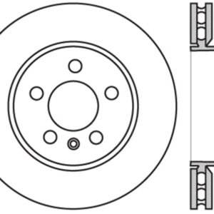 StopTech Sport Slotted 11-16 BMW 535i Front Right Rotor