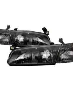 xTune 97-99 Toyota Camry 4pc OEM Style Headlights w/Corner Lights - Black (HD-JH-TCAM97-SET-BK)