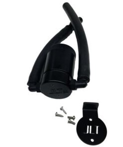 J&L 99-04 Ford Lightning Driver Side Oil Separator 3.0 - Black Anodized