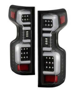 Spyder Chevy Silverado 19-20 LED Tail Light Black ALT-YD-CS19HAL-BK