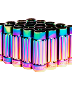 BLOX Racing 12-Sided P17 Tuner Lug Nuts 12x1.5 - NEO Chrome Steel - Set of 20