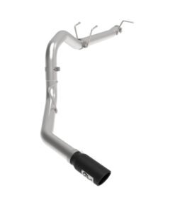aFe Apollo GT Series 3-1/2in 409 SS Axle-Back Exhaust 17-20 Ford F-250/F-350 Black Tips w/o Muffler