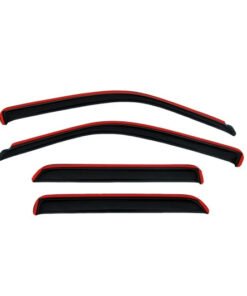 AVS 07-10 Mitsubishi Outlander Ventvisor In-Channel Front & Rear Window Deflectors 4pc - Smoke