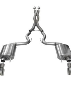 Corsa 2015 Ford Mustang GT 5.0 3in Cat Back Exhaust Polish Dual Tips (Sport)