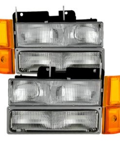 Xtune GMC Yukon 94-99 Headlights w/ Corner & Parking Lights 8pcs Sets - OEM HD-JH-GCK94-OE-C-SET