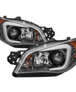 Spyder Subaru WRX 06-07 Projector Headlights - HID Model Only - Black PRO-YD-SWRX06-HID-LBDRL-BK
