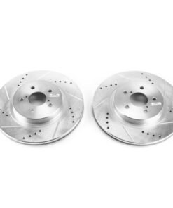 Power Stop 2019 Subaru Crosstrek Front Evolution Drilled & Slotted Rotors - Pair