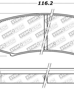 StopTech Performance 96-09 Lexus GX 470/LX 450/LX 470/LX 570 Rear Brake Pads
