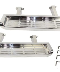 Kentrol 01-06 Jeep TJ Side Steps Pair - - Polished Silver