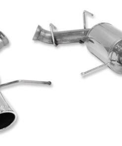ROUSH 2011-2014 Ford Mustang V6 Enhanced Sound Dual Axle-Back w/ Round Tips