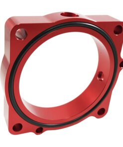 Torque Solution Throttle Body Spacer (Red): Dodge Challenger R/T / SRT8 2011-2012 V8-5.7/6.4L