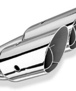 Borla Universal Polished Tip Dual Round Angle-Cut Intercooled (inlet 2 1/2in. Outlet 3in) *NO Return