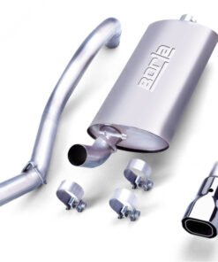 Borla 97-99 Jeep Wrangler 2.5/4.0L w/o Hitch Cat-Back 2.25in Single Sqr Angle Cut Phntm Rear