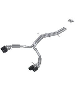 MBRP 18-21 Audi S5 Coupe/S4 Sedan T304 SS 2.5in Cat-Back Quad Rear Exit Exhaust - Carbon Fiber Tips
