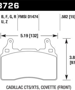 Hawk 10-17 Chevrolet Camaro HP+ Compound Front Brake Pads