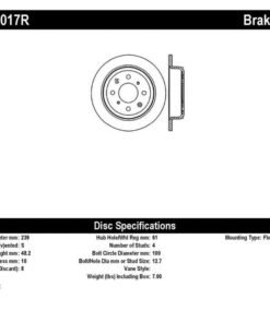 StopTech 90-96 Acura Integra / 97-01 Integra (Exc. Type R) Slotted & Drilled Right Rear Rotor