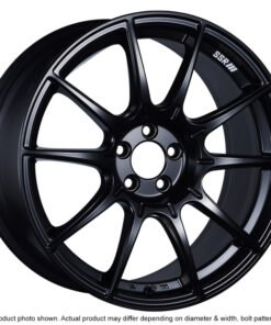 SSR GTX01 18x8.5 5x100 44mm Offset Flat Black Wheel 02-05 WRX