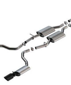 Borla 19-23 Dodge Charger GT 3.6L V6 RWD S-Type Catback Exhaust - Black Chrome Tips