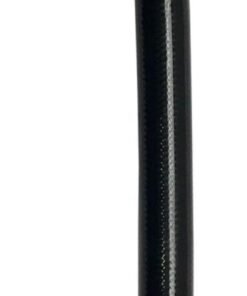 Fragola -6AN Ext Black PTFE Hose Assembly Straight x 45 Degree 24in