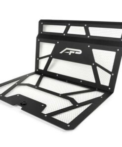 Agency Power 14-18 Polaris RZR XP 1000/XP Turbo Vented Engine Cover - Matte Black/Raw Alum. Mesh