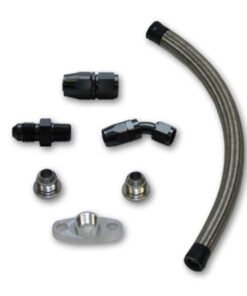 Vibrant Univ Oil Drain Kit incl 12in Teflon lined S.S. hose Fitting