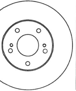 StopTech Power Slot 6/89-96 Nissan 300ZX Slotted & Drilled Right Front Rotor