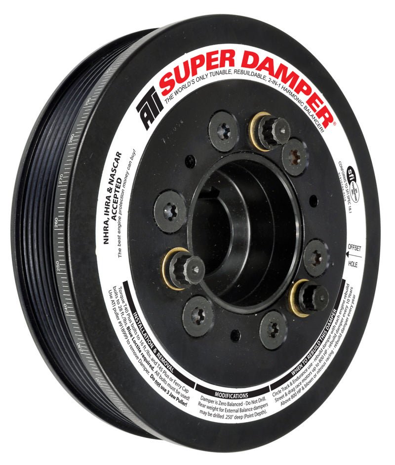 ATI Damper - 6.78in - Alum - 6 Grv - Toyota Supra - 94-98 - Jz80 - 15 Percent OD