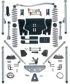 Rubicon Express 5.5" Extreme Duty Long Arm Suspension Lift Kit with Rear Tri-Link - No Shocks for 2003-2006 Jeep Wrangler TJ