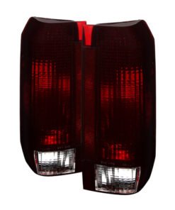 Xtune Ford Bronco F150 F250 F350 F450 92-96 OE Style Tail Lights Red Smoked ALT-JH-FB92-OE-RSM