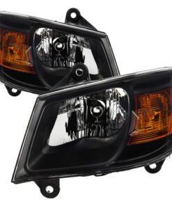 xTune Dodge Grand Caravan 08-10 OEM Style Headlights-Black HD-JH-DGC08-AM-BK